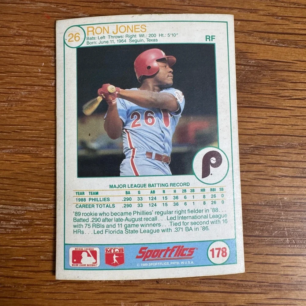 Vintage Sportflics Baseball‎ Card Lot 1986 1989 Niekro Murphy Sierra 6 Cards